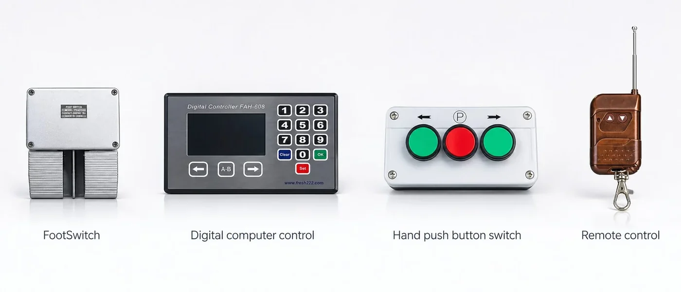 Control options for automatic cloakroom and coat check conveyors