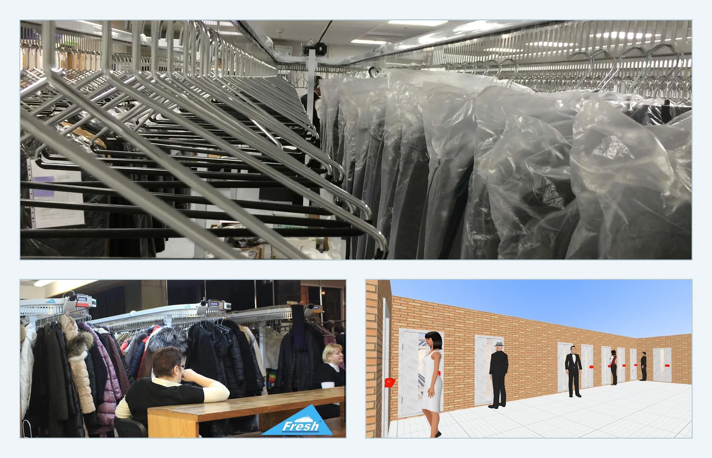 Coatroom, garment conveyor and uniform automation examples