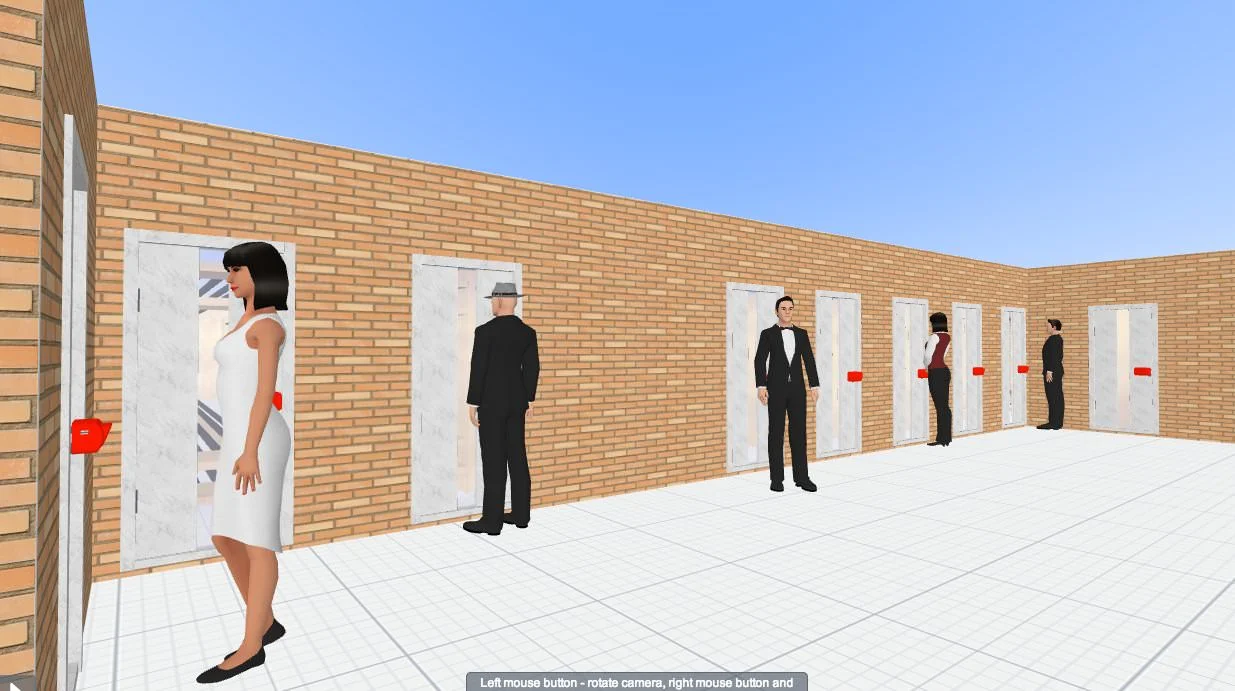 Automated uniform storage and issue area