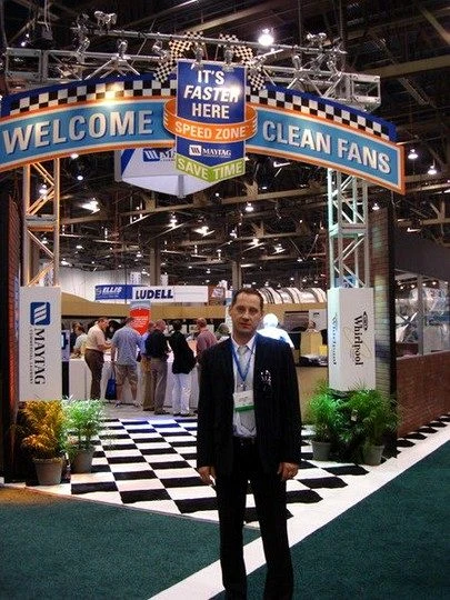 Clean Show exhibition entrance and Fresh USA representative
